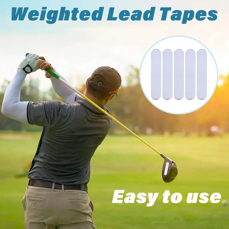 Golf Lead Tape Durable Self-Adhesive High-Density Weighted Lead Sheet Easy To Use Wood Iron Putter Weighted Lead Tape Dropship