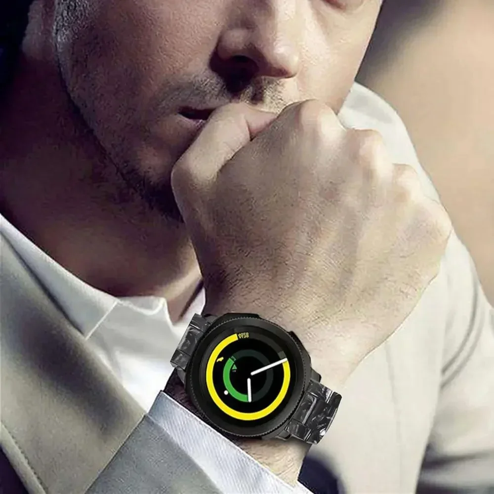 Cinturino in resina da 20mm 22mm per Samsung Galaxy Watch 3 46mm Active 2 40 44mm cinturino Gear S3 42mm cinturino di ricambio per Huawei GT2 Watch