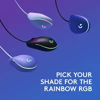 Logitech G102 Gaming Mouse - Lightsync RGB, 85g Ultra - Light, 6 Customizable Buttons, High Precision Tracking for PC/Mac Gamers