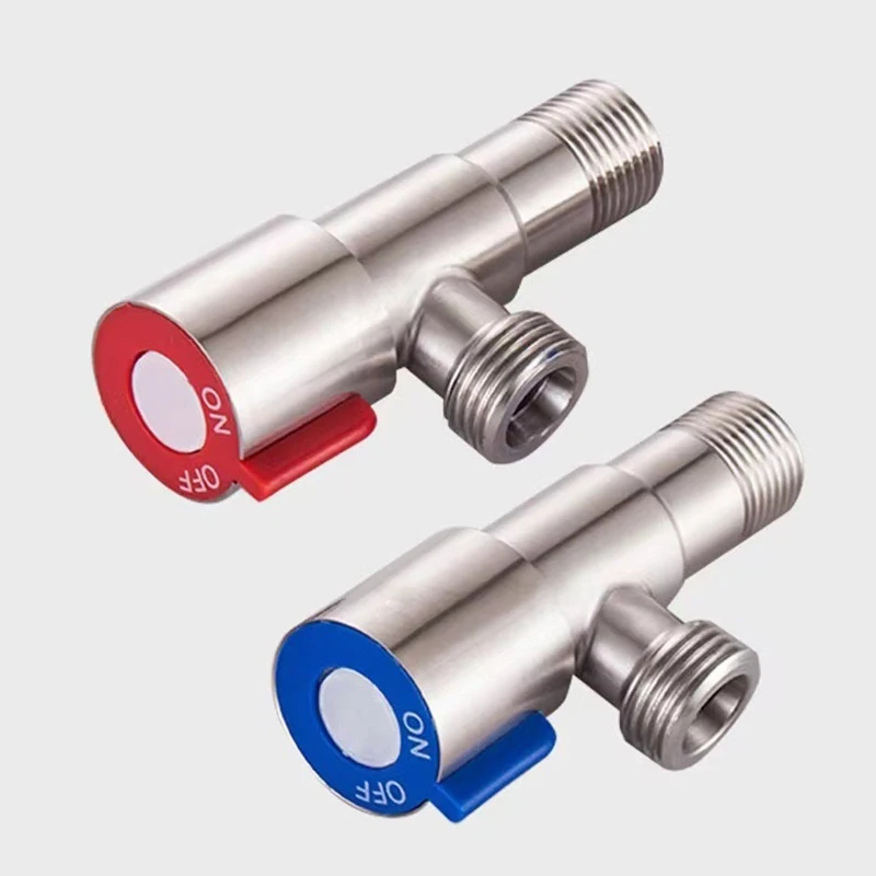 

Треугольный клапан, запорный клапан для туалетной воды, клапан водонагревателя, нержавеющая сталь 201, впускной клапан для горячей и холодной воды для ванных комнат, кухонь, туалета