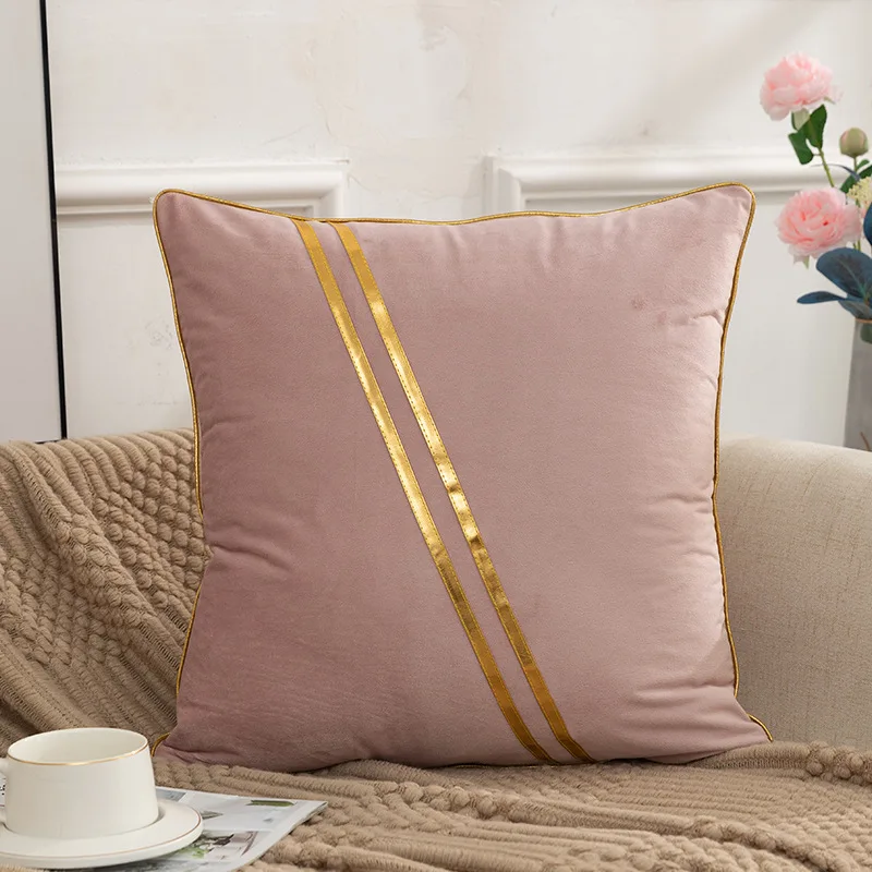 Velvet Pillowcase for Living Room Sofa Bedroom Home Decoration Solid Color Soft and Comfortable Cushion Cover Throw Pillow Cover