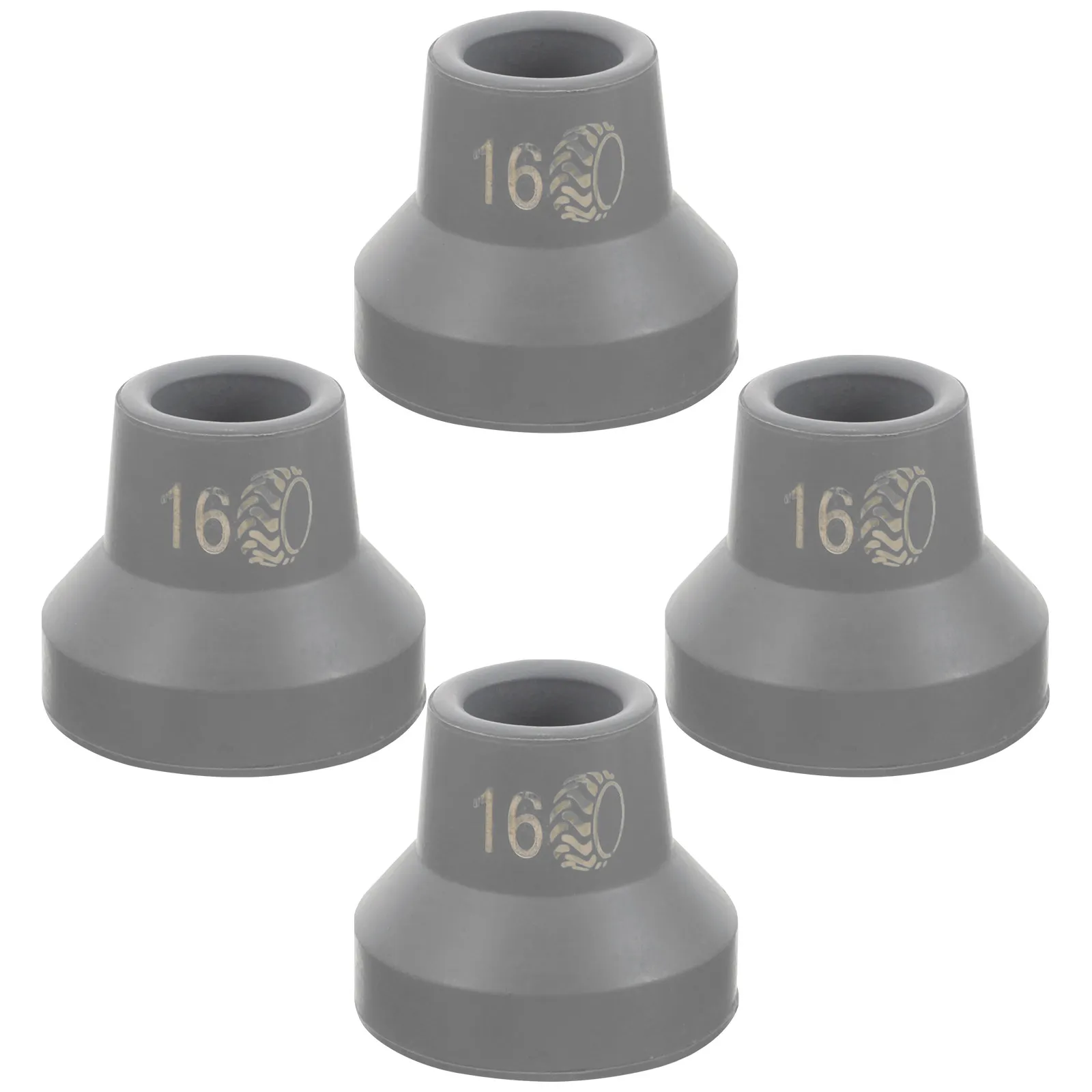 4Pcs Walking Stick Tips Crutch Tips Replacement Thickened Anti-Skid Cane Foot Covers for Wet Surfaces Hiking Climbing Stability