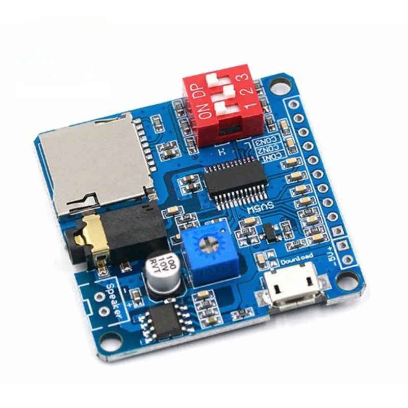 DY-SV5W Voice Playback Module Board MP3 Music Player 5W MP3 Playback Serial Control SD/TF Card For Arduino SV5W