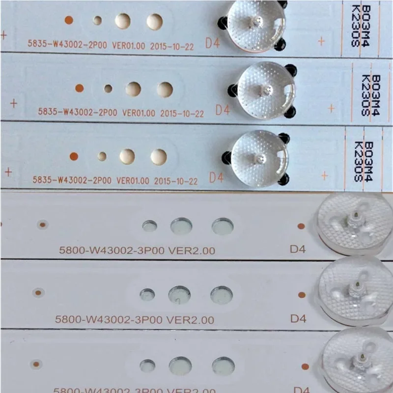 Brand New TV's LED Lamp Bars 5835-W43002-2P00 VER01.00 Backlight Strips 5800-W43002-3P00 VER02.00 Array Bands Matrix Tapes