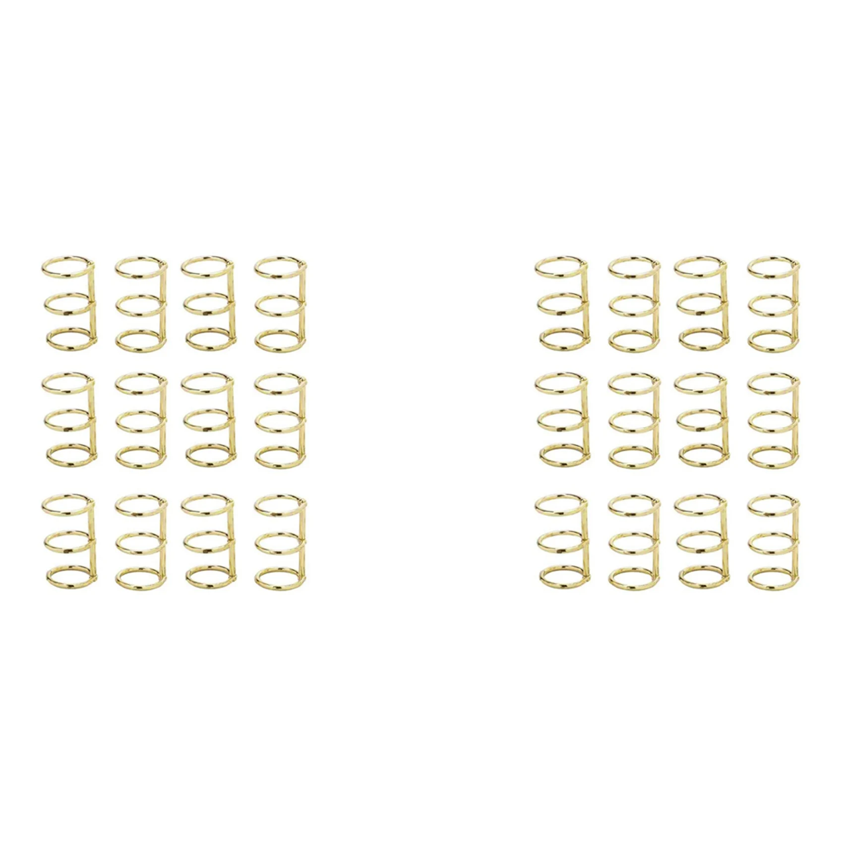 24 قطعة 3 حلقات كتاب حلقات أوراق المجلدات مكتب كتاب خواتم المفاجئة سبليت يتوقف 20 مللي متر القطر الداخلي كتاب حلقة الذهب