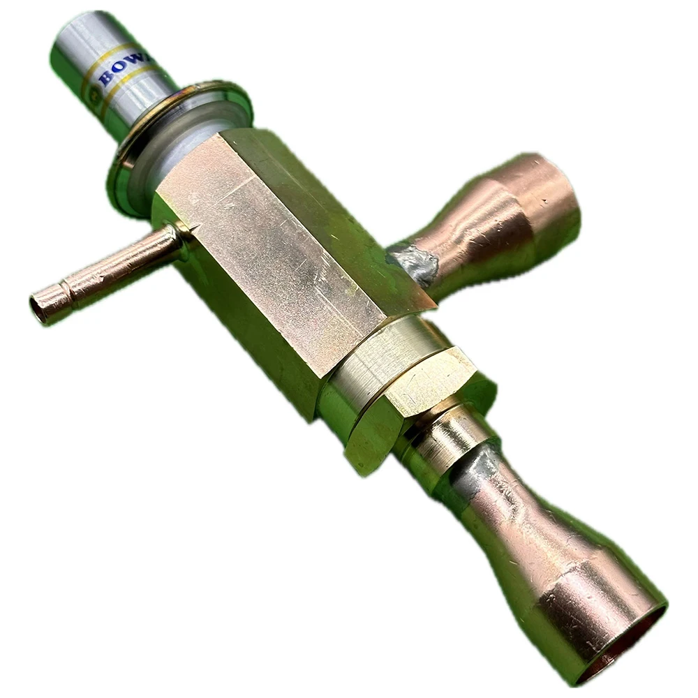 0~12 bar adjustable hot gas bypass valve with 22mm ODF is used to achieve constant evaporating and condensing pressure in HVAC/R