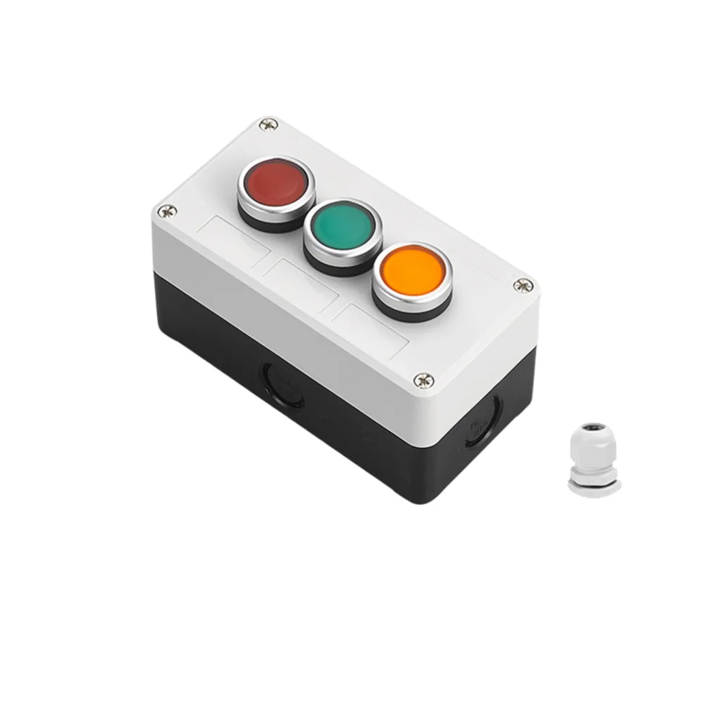 22mm Inching Control Button Dustproof Control Box Dustproof Button 22mm Switch ABS Material For Control Panels