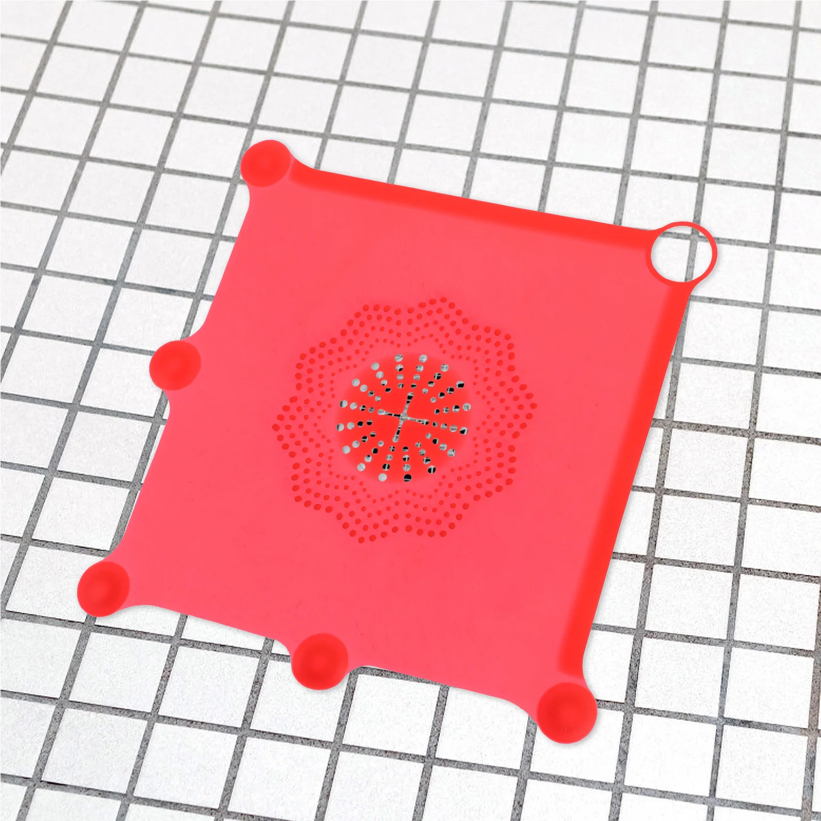 

Floor Drain Anti-Blocking Filter Silicone Strainer Bathroom Accessory Hair Catcher Reusable Non-Slip Shower Drain Cover Easy