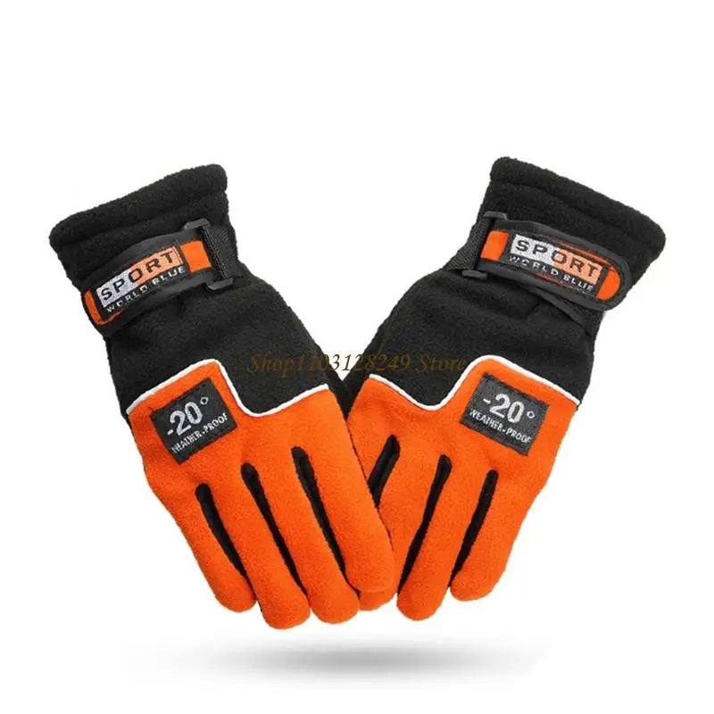 

N5KD Winter Gloves Thermal Cold Weather Windproof Motorcycle Warm Gloves for Men Women Running Cycling Driving Snow Sports