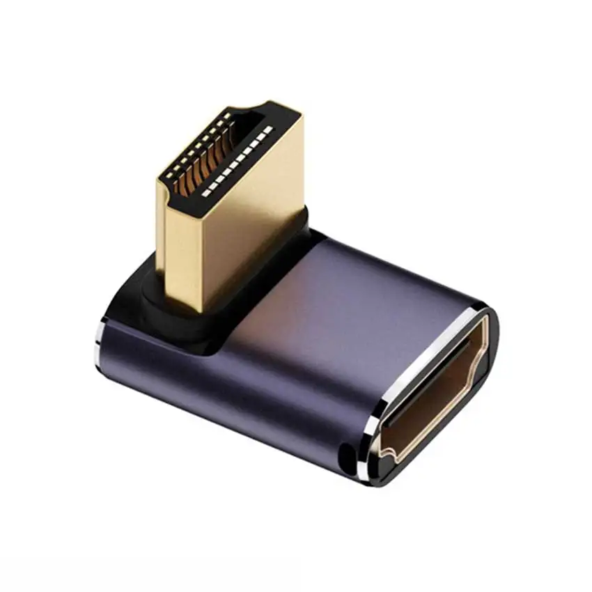 JCD 8K UHD 2,1 HDMI-kompatibel Extender Adapter Stecker 90 Grad Männlich Zu Weiblich Konverter Für PS4 PS5 HDTV Computer Laptop Monitor