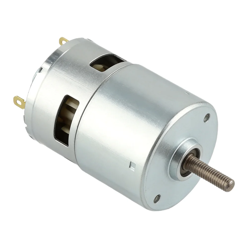 21V for Lawn Mower 755 Motor Maintenance Free Metal Construction 21V Powerful Motor 24V for Lawn Mower Motor Cutter Silver