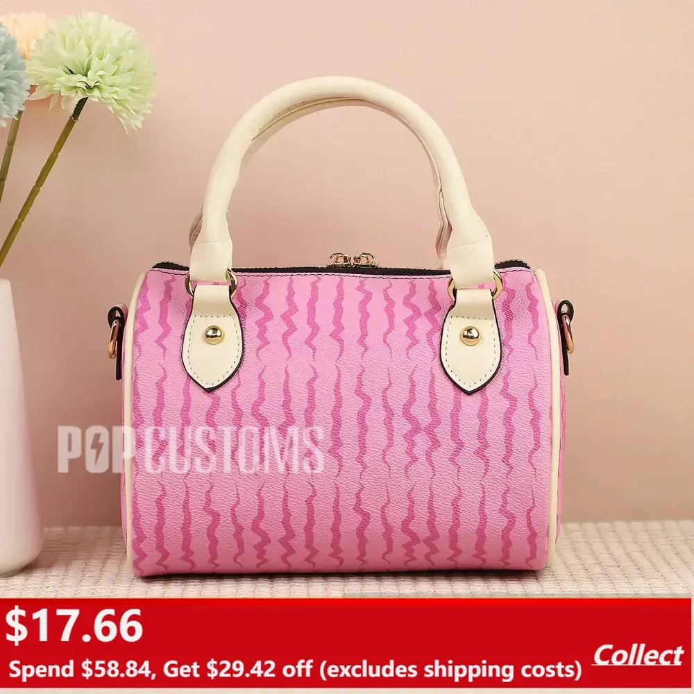 Customized Leather Boston Bag for Women,Light and Portable and Waterproof, Women's Leather Mini Small Boston Bag Satchel Handbag