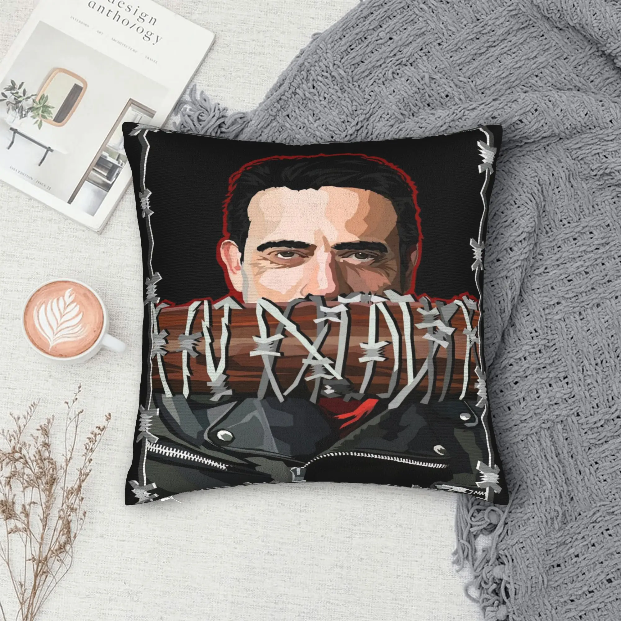 Pillow Case Negan Smith Design  Pillow Cover For Sofa Couch Bed Living Room Novelty Pillowcases