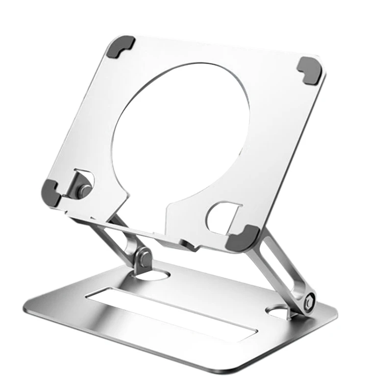 حامل من سبائك الألومنيوم للتابلت ، وسامسنج ، وشاومي ، وهواوي ، وإيوس ، وآيباد ، ولوحة تابلت ، ولابتوب-B ، سهل الاستخدام