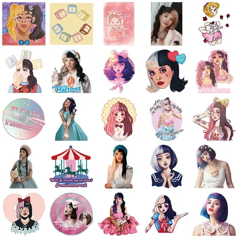 10/30/50 st. Singer Melanie Martinez klistermärken flickor tecknade klistermärken för dagbok scrapbooking laptop laptop vattentäta dekaler present 6 best sales Melanie Martinez-klistermärke - №5