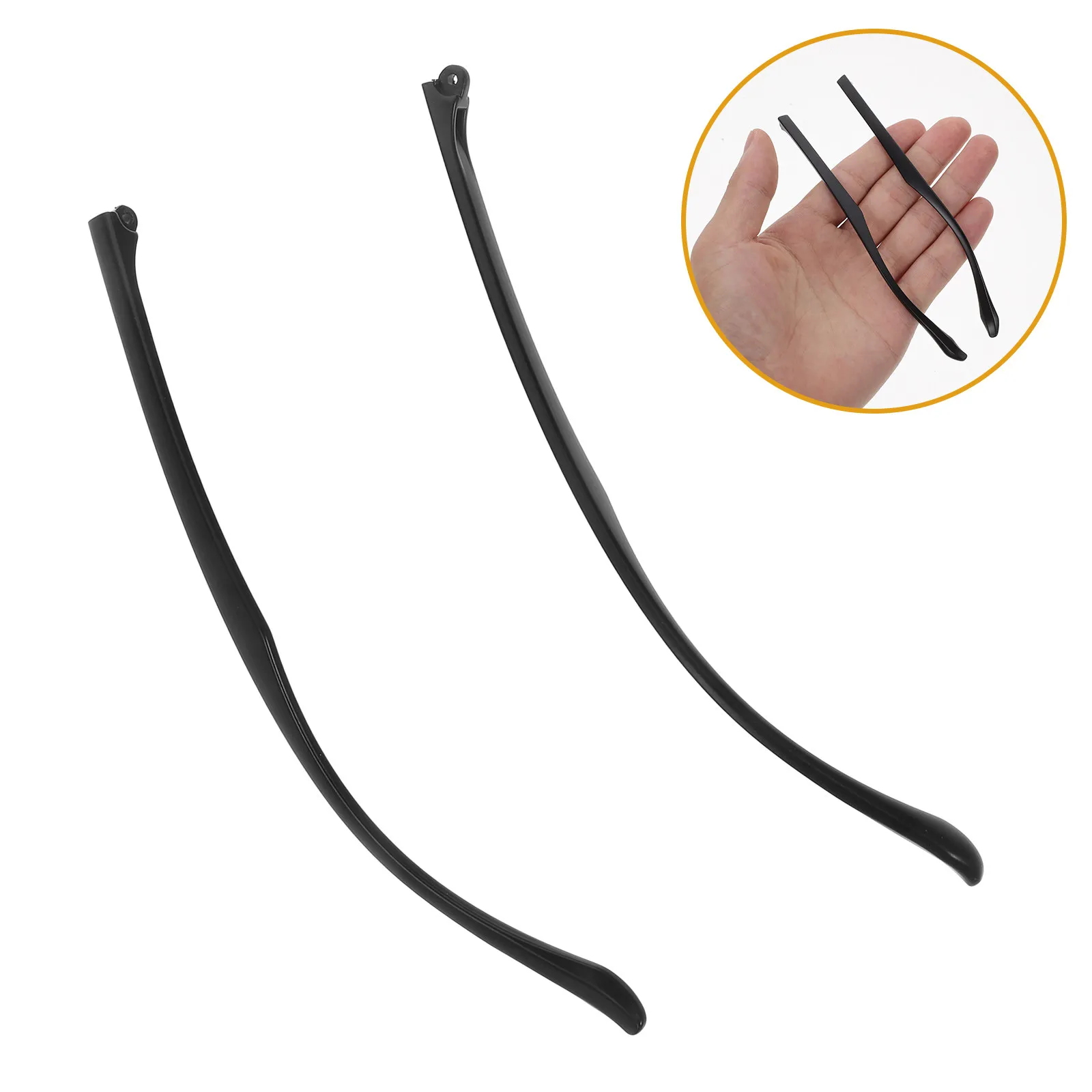 

1Pair Tr90 Universal Eyeglass Arms Replacement Temple Tips for Glasses Comfortable Stable Anti-Slip Eyeglass Leg Repair Kit