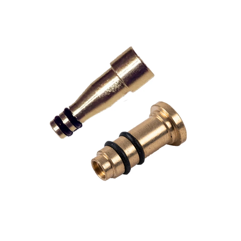 2pcs/Lot Reusable Brass Copper Nozzle Refill Butane Gas Adapters For Dunhill Dress/Rollagas & New Style Lighter Connector Head