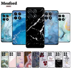 Marble Art Case For Xiaomi Poco F6 Colorful Back Para Case Silicone TPU Cover Funda Soft Black Case for Xiaomi Poco F6 F 6 Pro