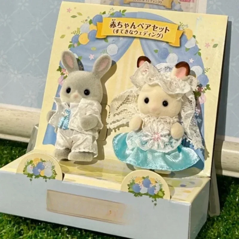 Hot New Forest Family Chocolate Rabbit Wedding Set A Et Anime Girl Figures Toy Figurine Room Decoration Birthday Gifts Kids Toys