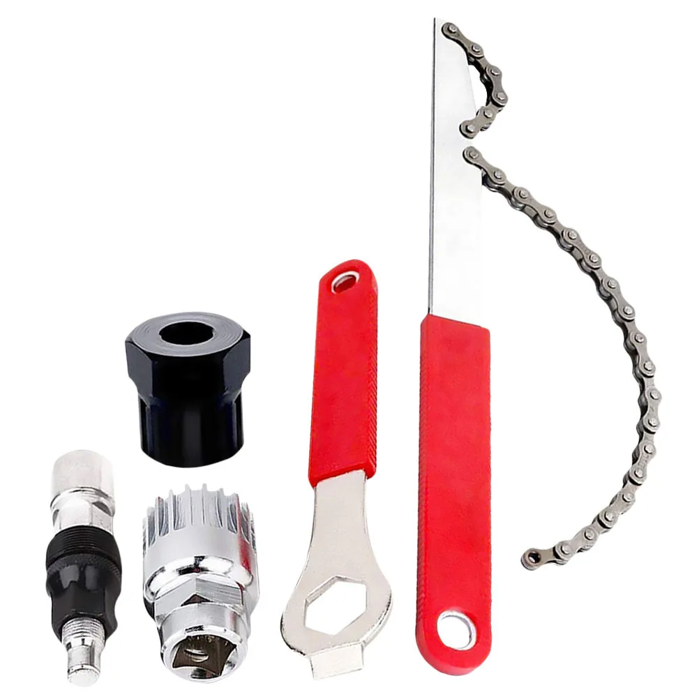 1Set Bike Flywheel Install Uninstall Tools Durable Stainless Steel Wrench Assembling Disassembling Pro Mechanic DIY