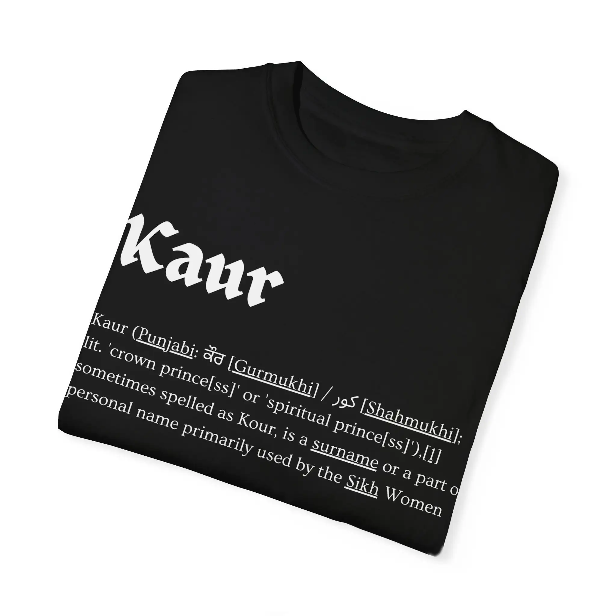 

Футболка Kaur для девушек, ее панджаби кур