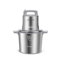 6L Electric Meat Grinder Multifunctional Commercial Household Stainless Steel Mincer Two-Gear Adjustment Kitchen Cutter Mixer