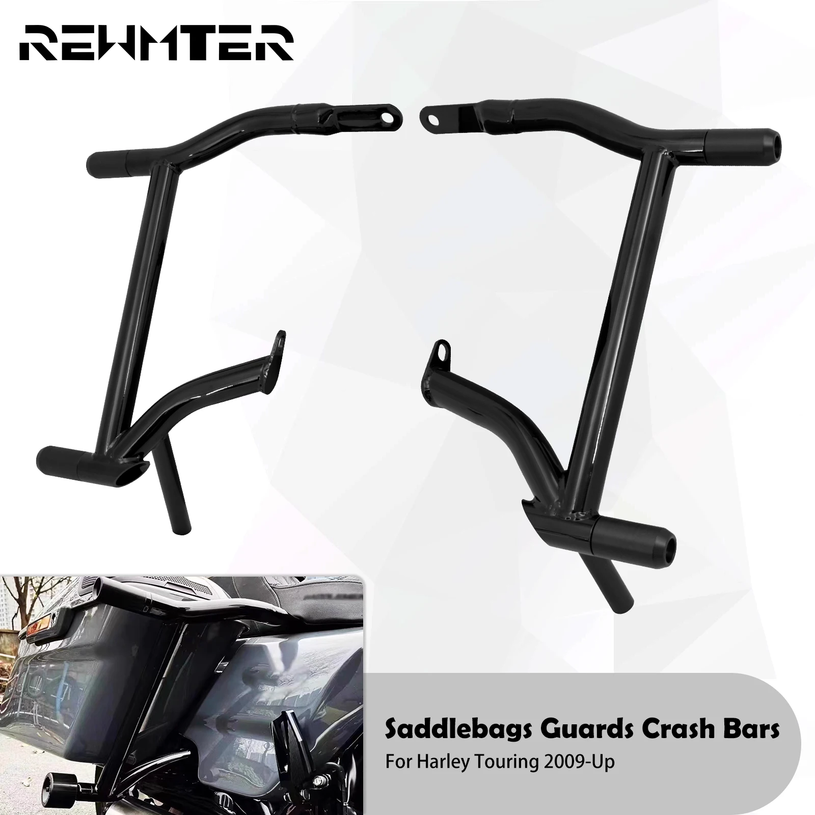 Motocyklowe sakwy ochronne Crash Bars dla Harley Touring Road przemieszczanie się po ulicy Electra Glide 2009-2024 FLHT FLHR FLH Ultra Limited