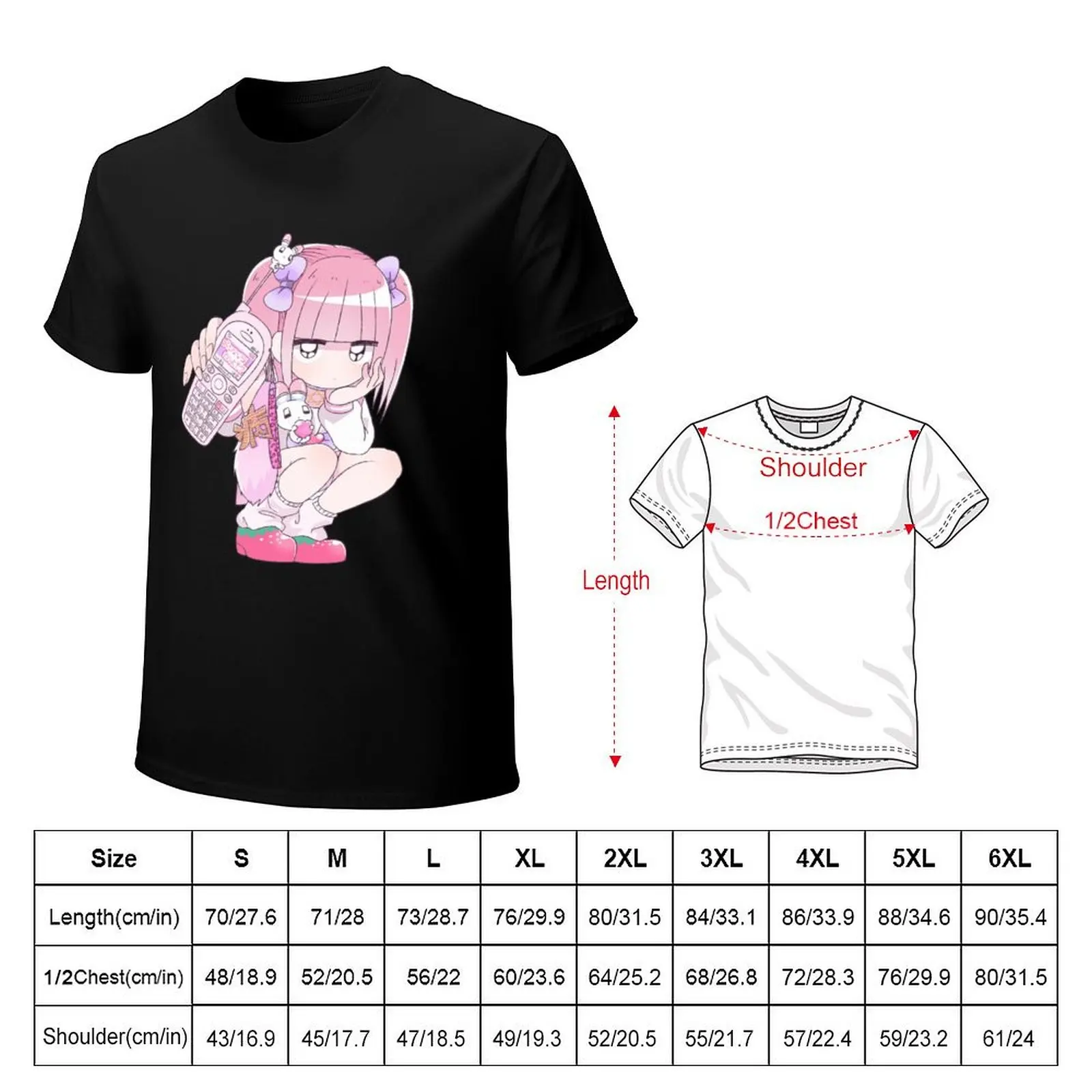Menhera-Chan BIG T-Shirt t shirts for man cotton funny T-Shirt