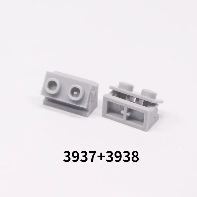 Small Building Blocks MOC 1x2 Hinge Suit Axis of Rotation 3937+3938 DIY Parts Compatible Lego Bricks