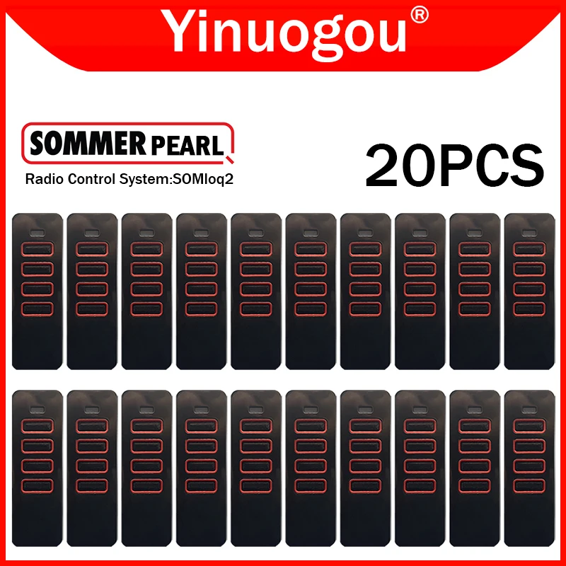 For SOMMER SOMloq2 PEARL TX55-868-4 4018V 4019V Twin Twin+ Vibe Status Slider+ Garage Door Remote Control 868.95MHz Rolling Code