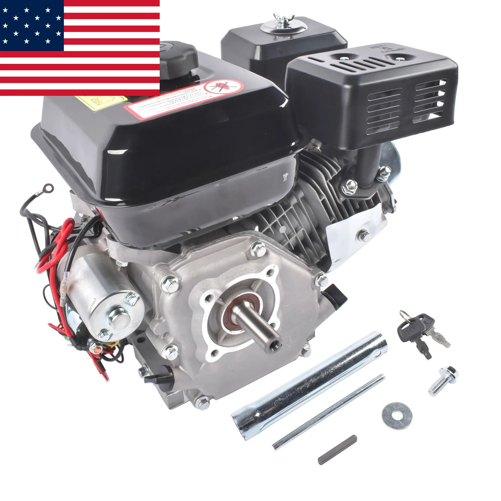 AP03 Electric Start Horizontal Engine 4-Stroke 7.5HP 212CC Go Kart Gas Engine Washer Motor