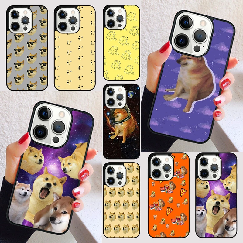 Doge Dog Cheems meme cover For iPhone 15 16 13 12 11 14 Pro Max Mini Max SE 2020 7 8 6S Plus Phone Case