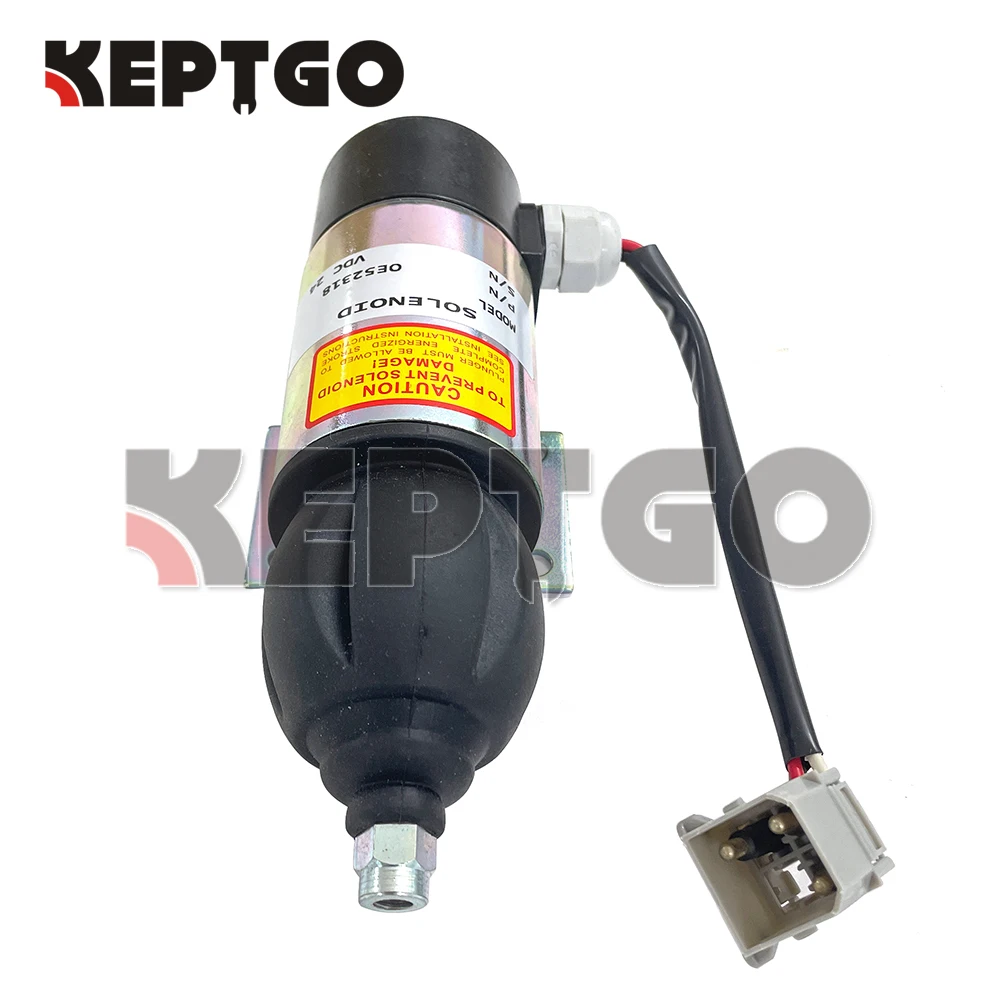 OE52318 24v Fuel Shutdown Solenoid Valve For Perkins 2006 3008 3012 Series Volvo Penta 872825 873754 1830592 872458 881969