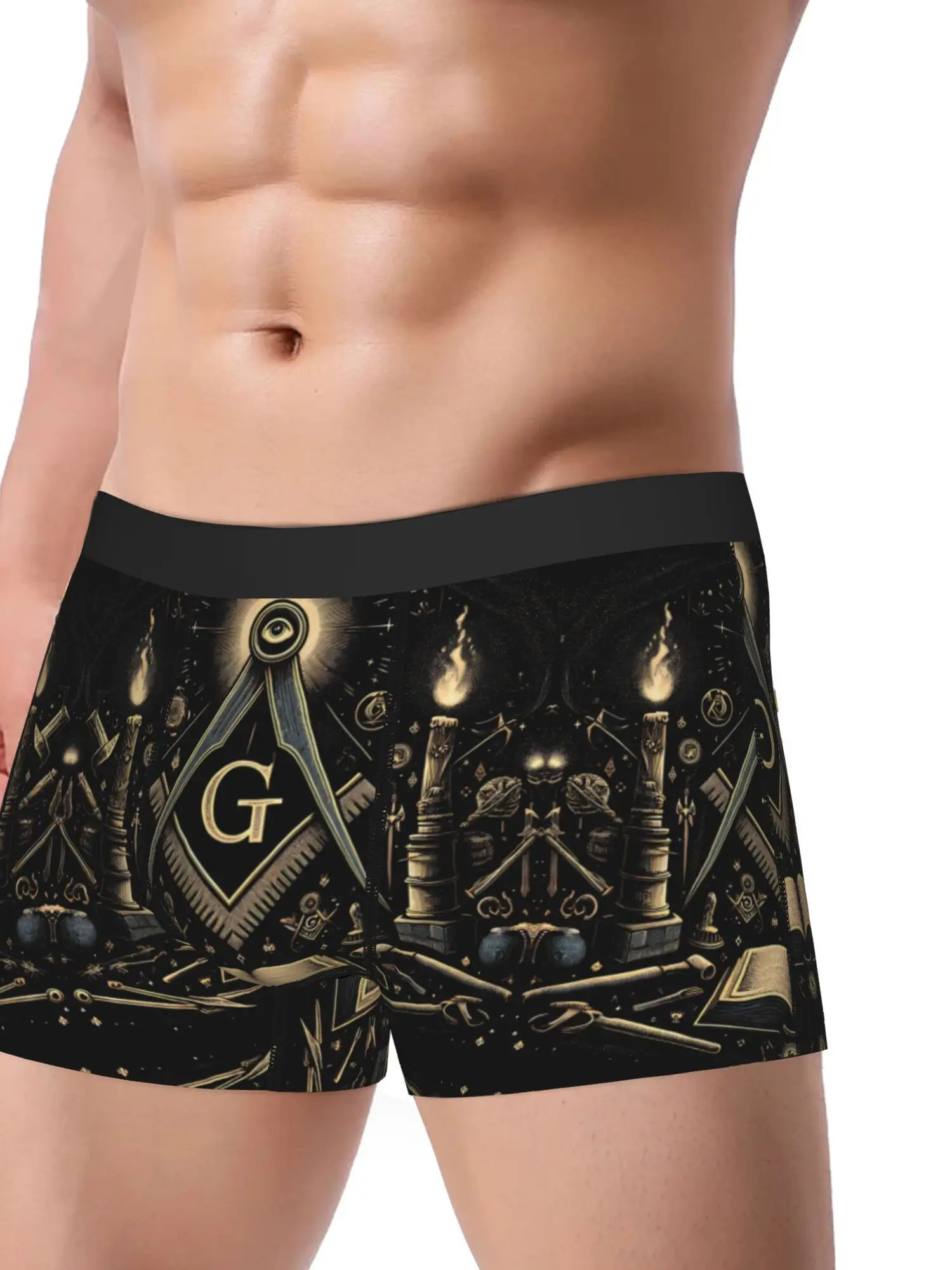 Freemasonry Free and Accepted Masons Underwear Polyester Underpants