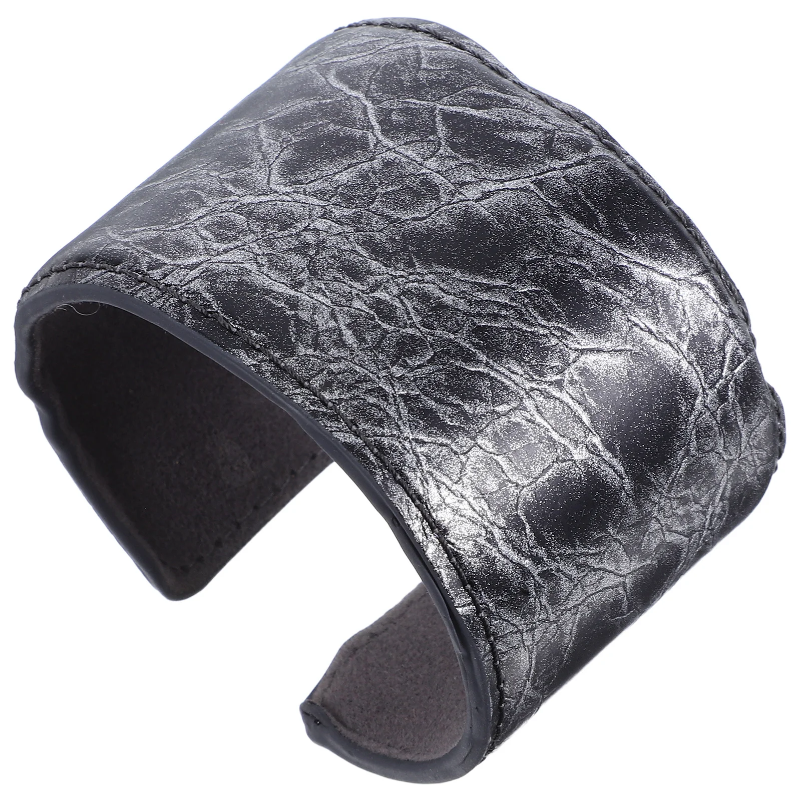 

PU Retro Wide Open Bangle Bracelet Chunky Comfortable Wristband for Daily Party Office Wear Women's Fashion Jewelry