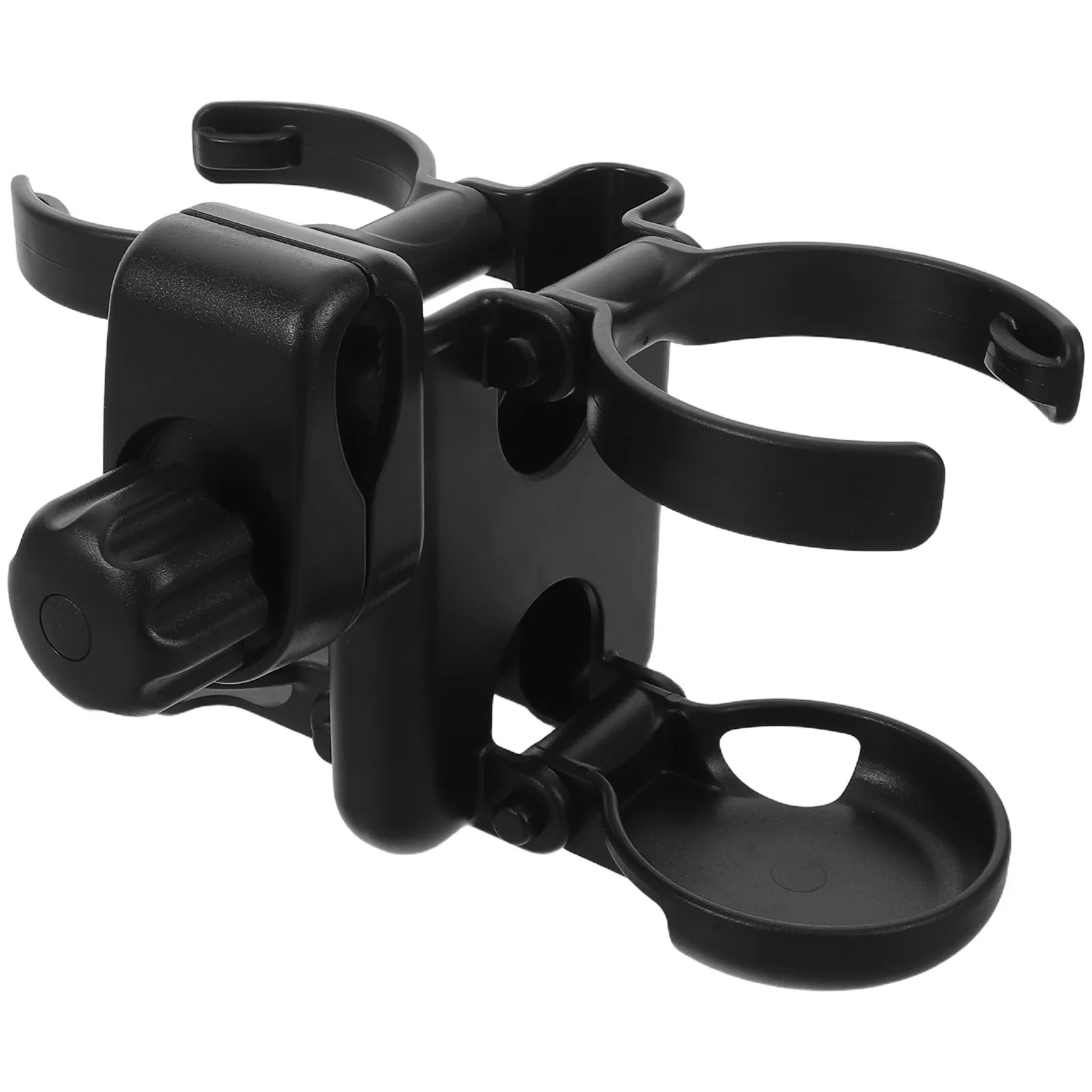 

Universal Pram Cup Holder for Stroller Walker Wheelchair Trolley Black Stable Clamp Design Water Milk Beverage Holder Outdoor