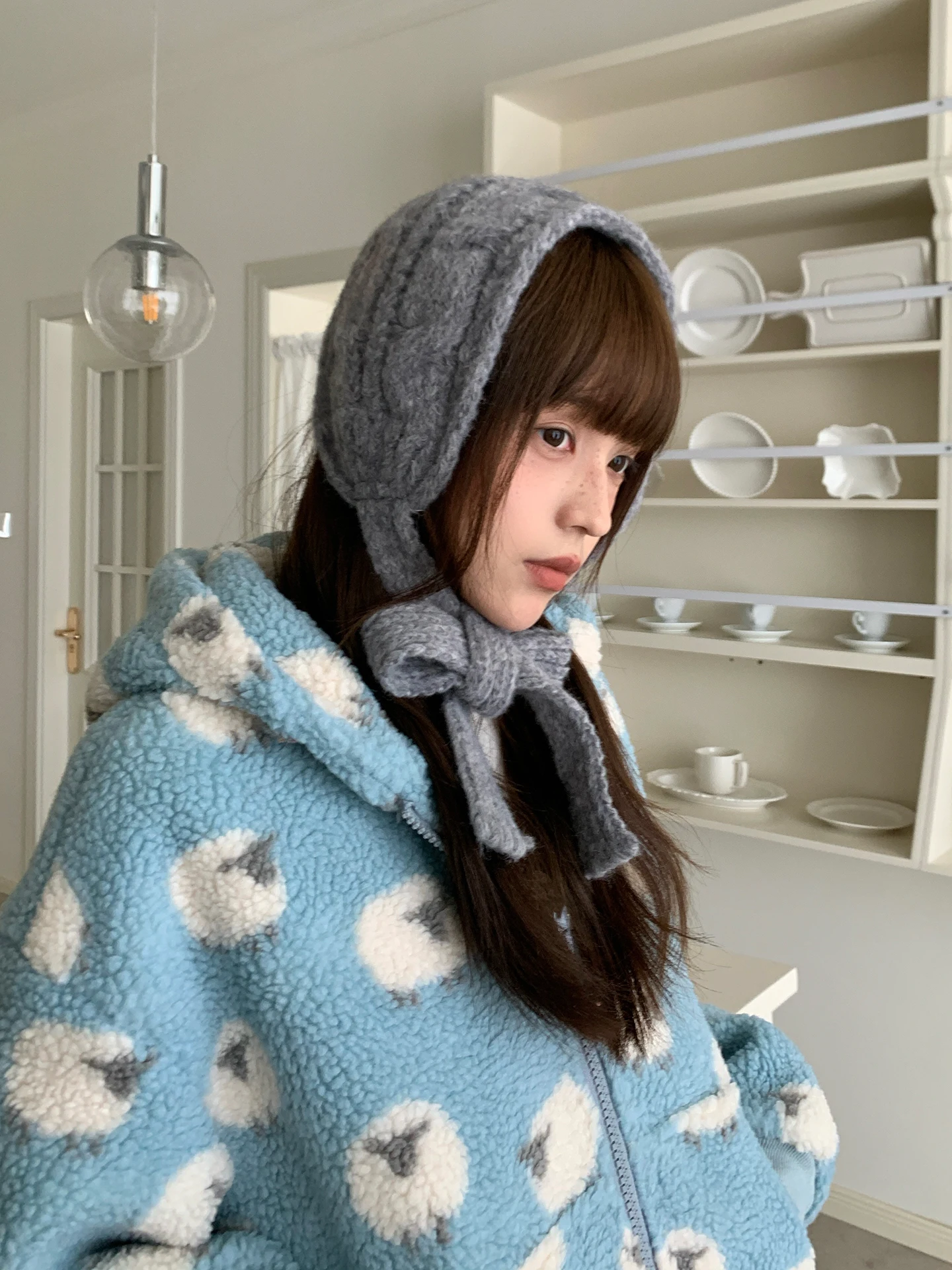 Korean Style Thickened Knitted Twisted Headscarf Women's Winter Ear Warmer Cycling Versatile Ear Covers Fashionable Ear Muffs
