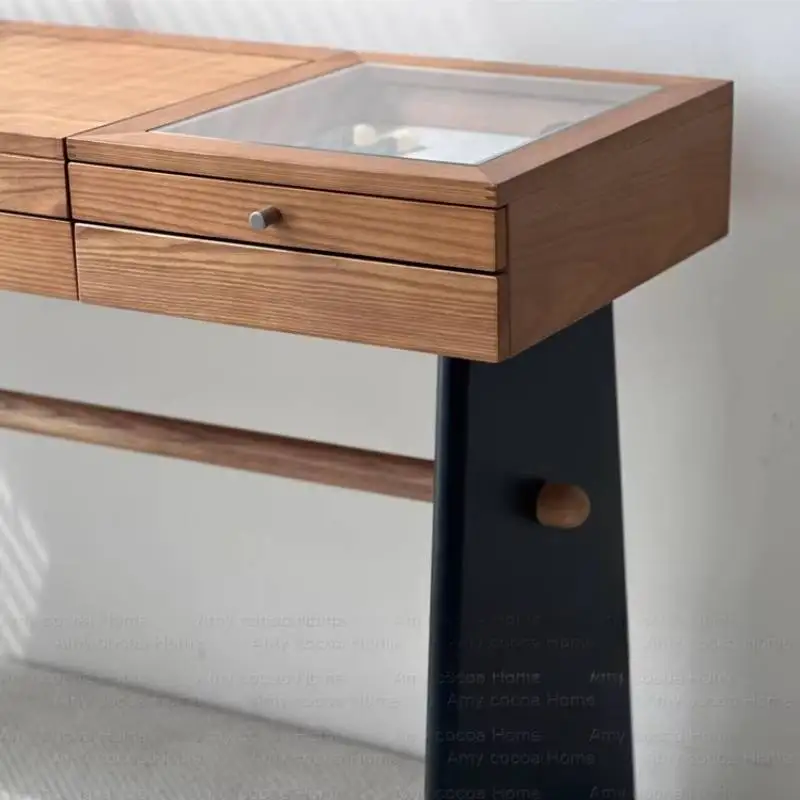 Modern Storage Dresser Drawers Aesthetic Desings Kawaii Mirror Dressing Table Makeup White Coiffeuse De Chambre Home Furniture