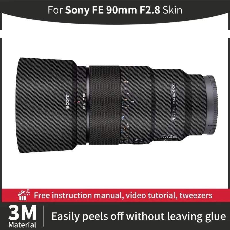 

For Sony FE 90mm F2.8 Macro Camerra Lens Skin Sony 90mm Skin Anti-scratch Camera Lens Sticker protective film