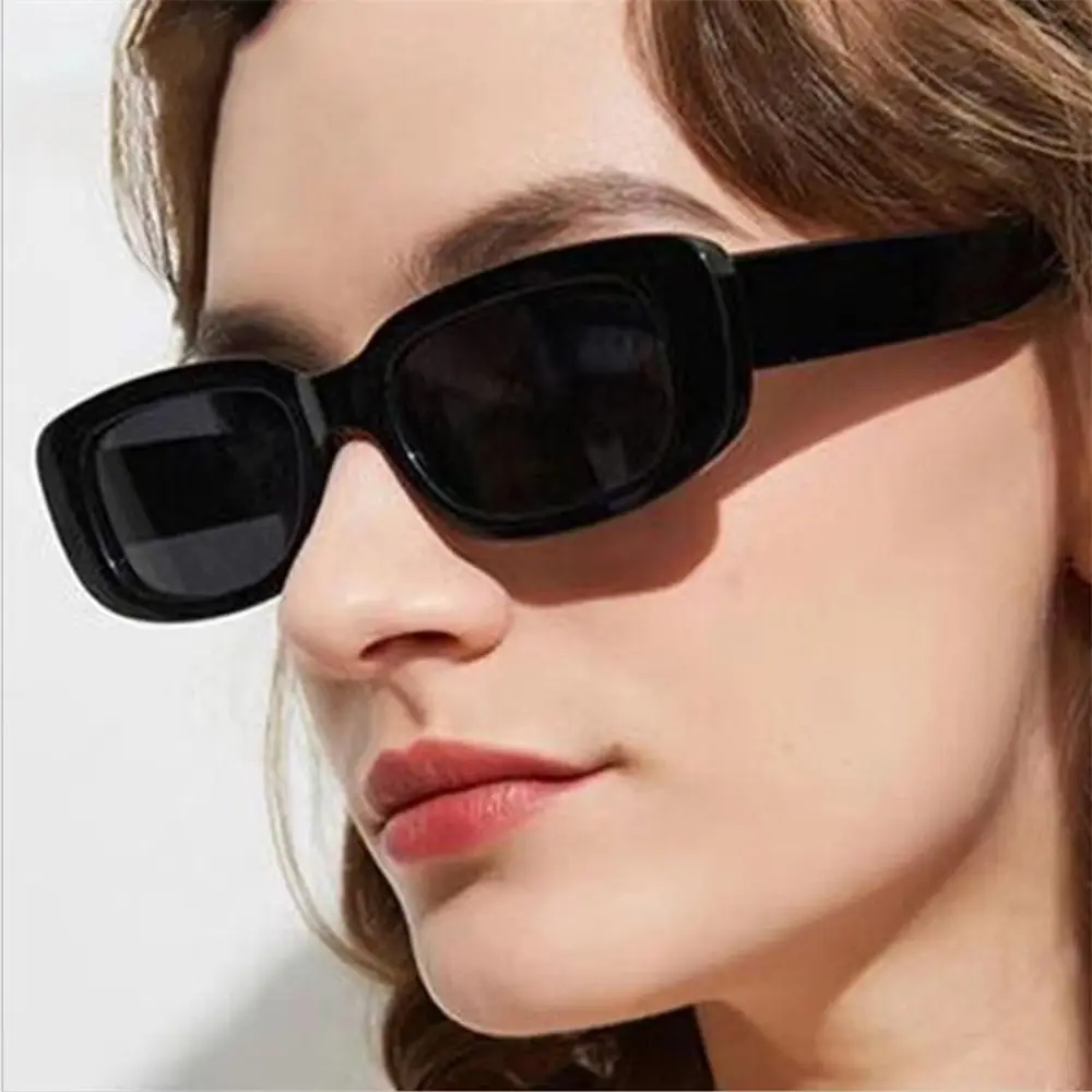 

Trendy Retro UV400 Protection Rectangle Sunglasses Y2K Sun Glasses Vintage Shades Sunglasses for Women Men