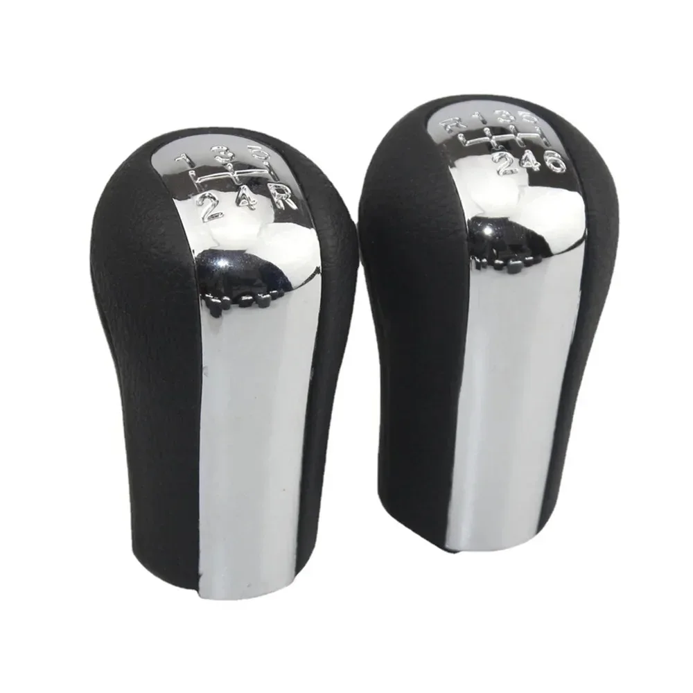 Perilla palanca cambios coche cuero PU mate cromado para TOYOTA Corolla RAV4 Verso Yaris cabeza bola