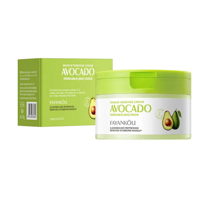 Avocado Makeup Remover Cleansing Balm Moisturizing Creamy Gentle Unirritating Face Cleansing Makeup Remover Cream Cosmetics