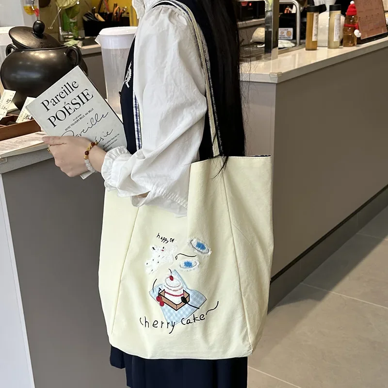 

New High-quality Cute Girls Backpack Women's Handbag Shoulder Bag Fashion Crossbody Bag Canvas Large Shopping Bag Women's Gift