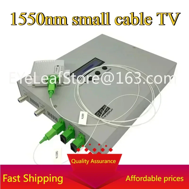 1550nm mini CATV  Fiber Optical Laser Transmitter with 2 Output 10mw 20dbm