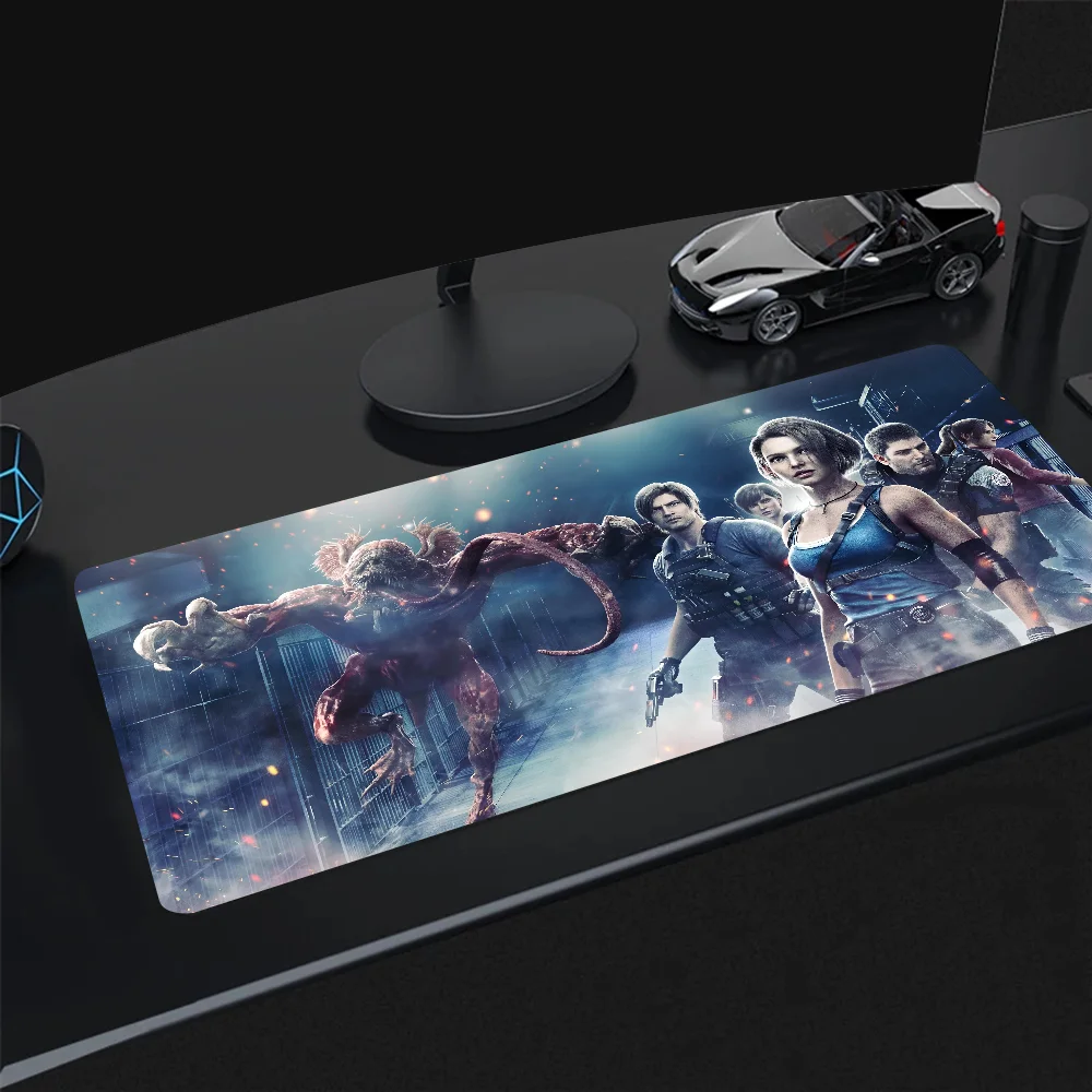 Game Resident Evil Mousepad Desk Mat Gaming Accessories Large Gaming Mouse Pad XXL Non-Slip Rubber Game Computer Keyboard