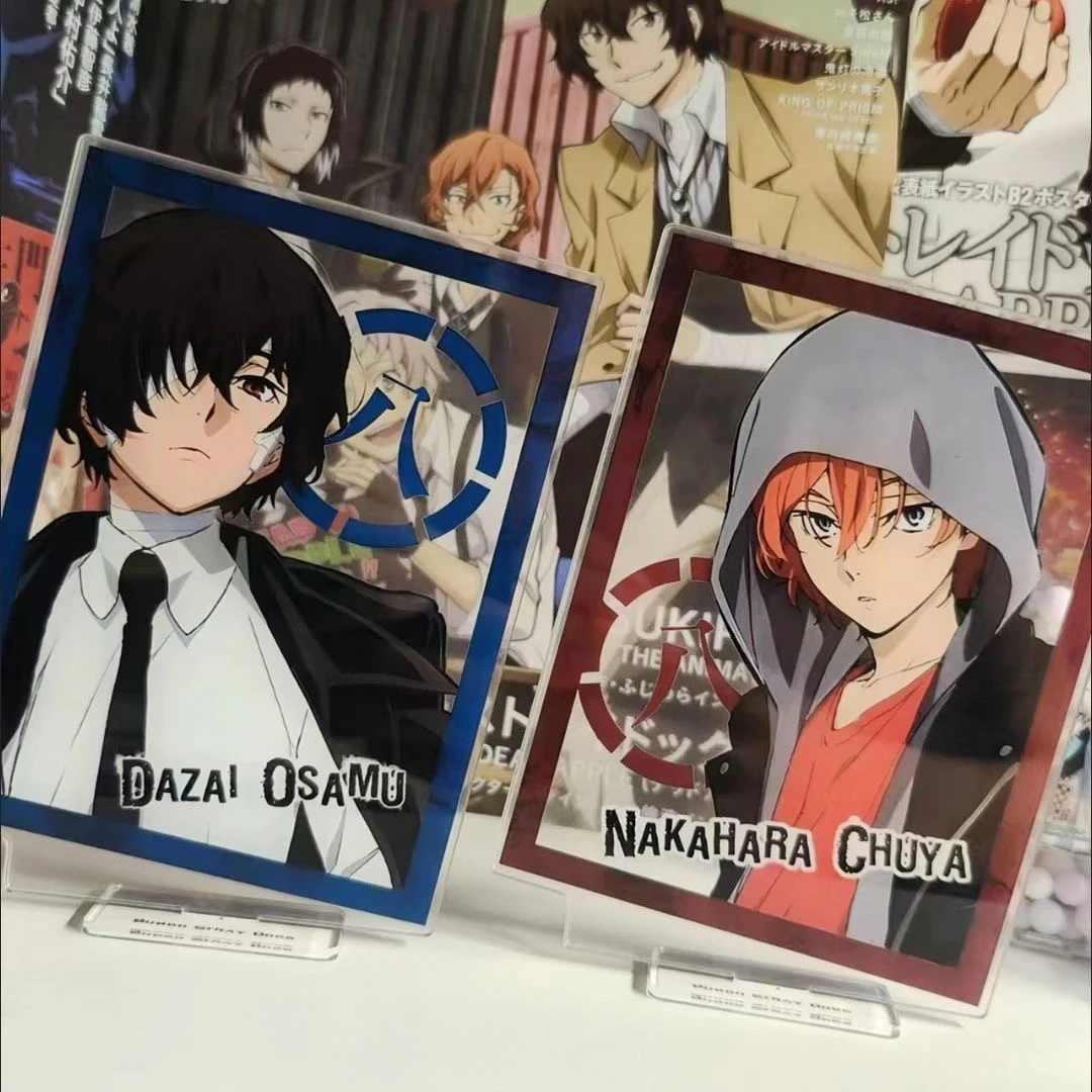 

Anime Bungo Stray Dogs Dazai Osamu Nakahara Chuya Cosplay Acrylic Table Decoration Creativity Standing Sign Xmas Birthday Gift