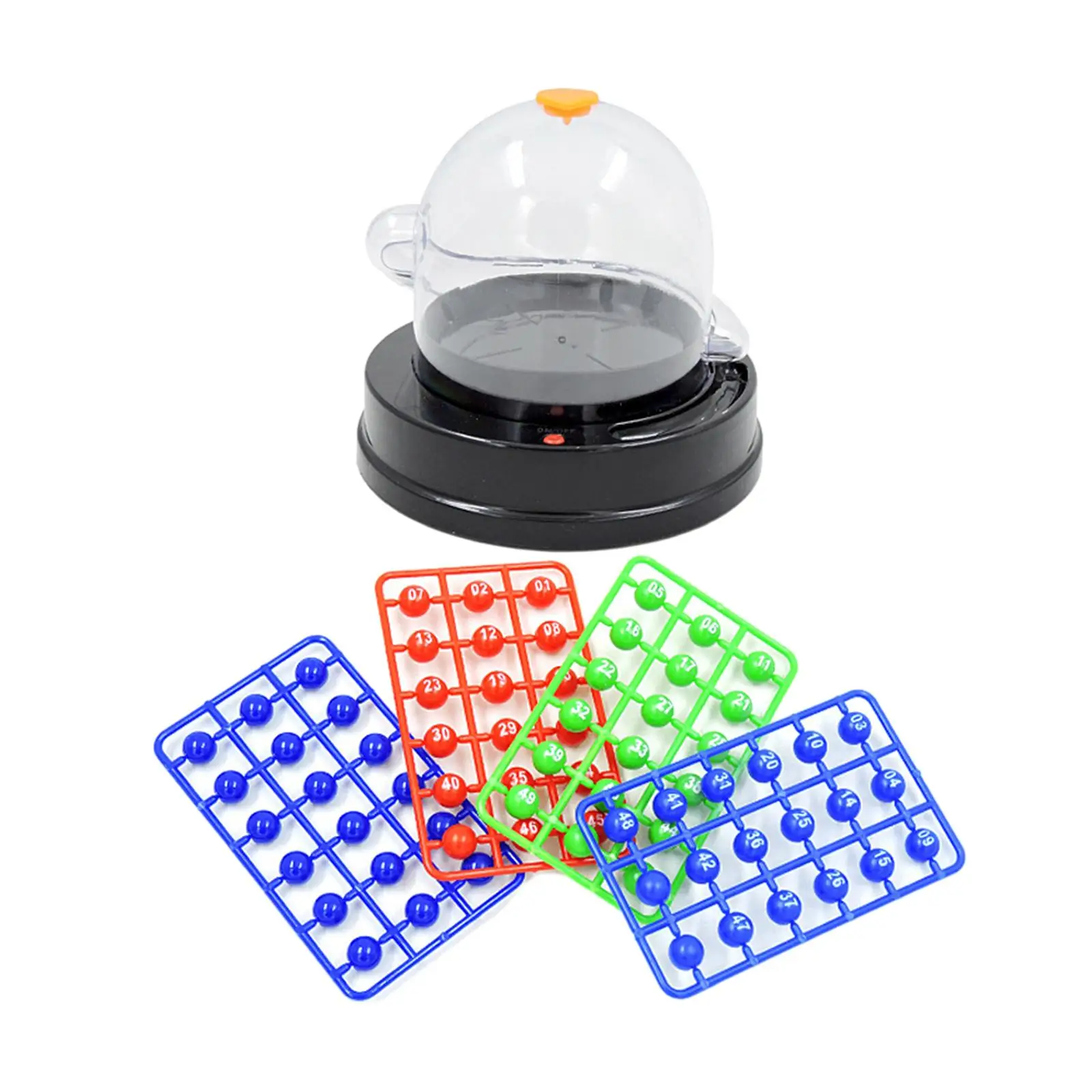 Electric Lotto Ball Machine Desktop Game Games Portable Bingo Machine Fortunate Number Picker for Carnivals Nightclub Cafe