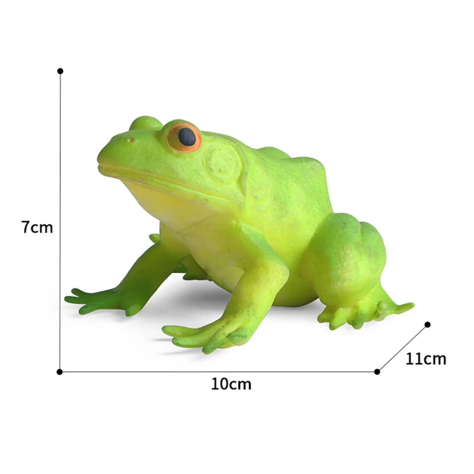 Figurine de grenouille de simulation, ornement de bureau amusant pour le remplissage de sac de cadeaux, faveur de fête, décor de bureau, compétence nitive