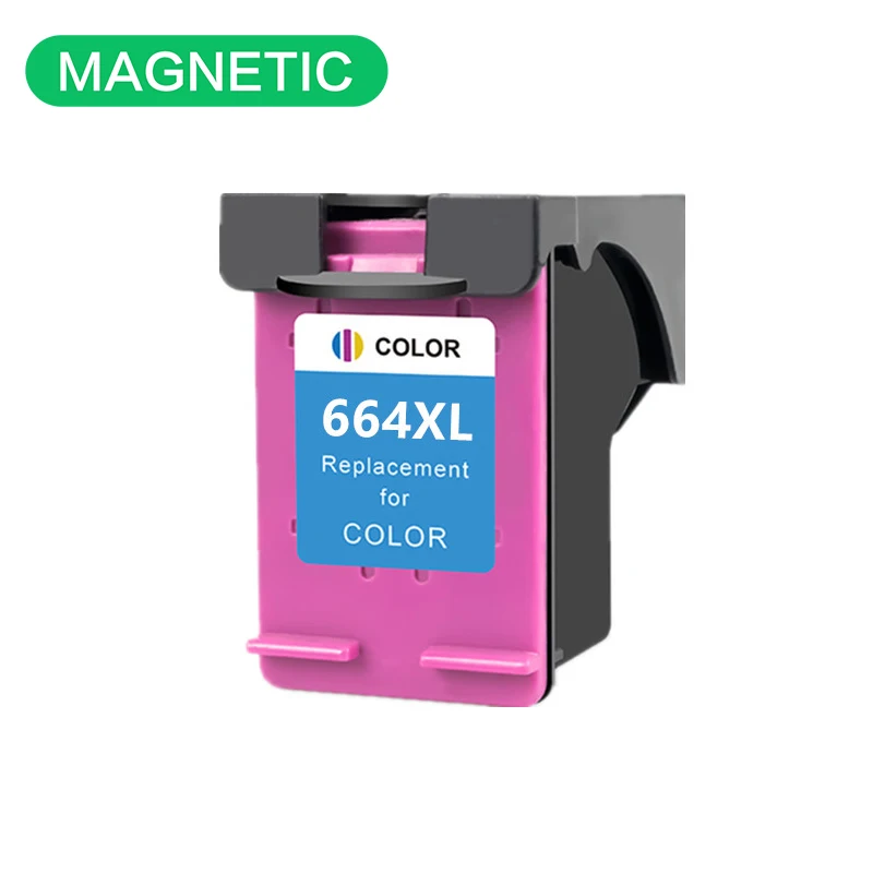 Magnetic Compatible Color ink Cartridge For HP664 For HP DeskJet 1115 2135 3635 1118 2138 3636 3638 4536 4676 Printer 664
