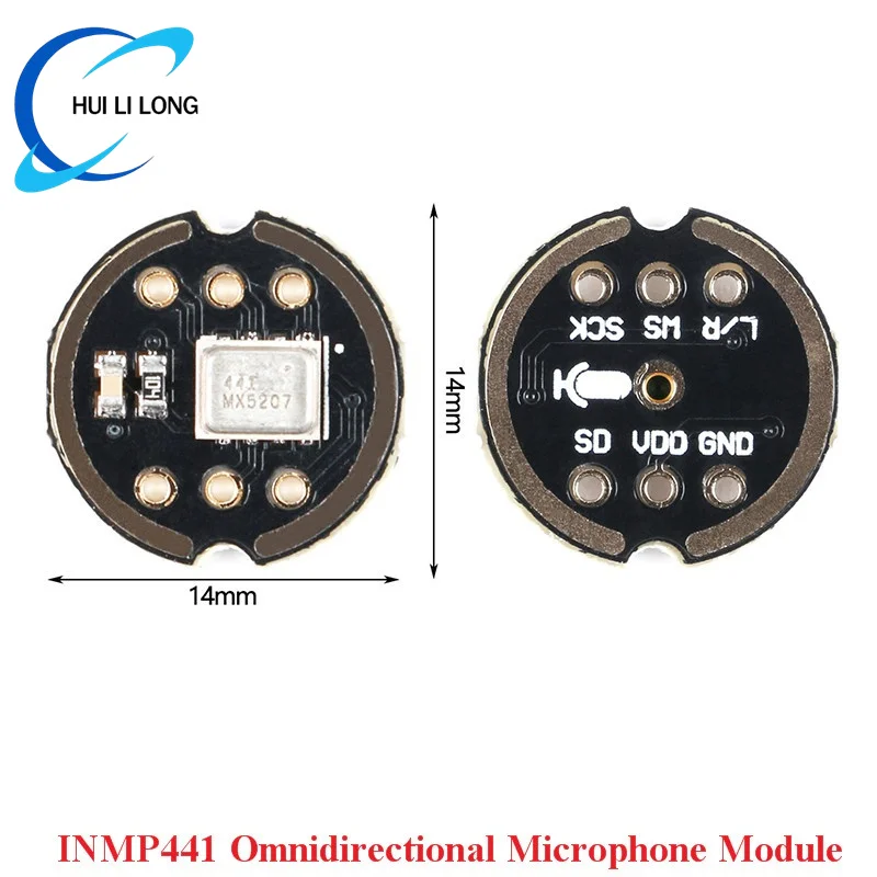 5 шт./1 шт. INMP441 всенаправленный микрофонный модуль I2S ISS MEMS для ESP32 Mini высокоточный датчик низкой мощности ультра маленький